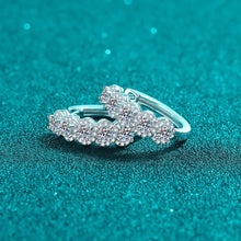 1 Carat Moissanite Zircon 925 Sterling Silver Huggie Earrings Earrings