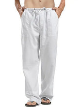 Men's Full Size Drawsting Straight Leg Pants Plus Size White Woman Sweatpants
