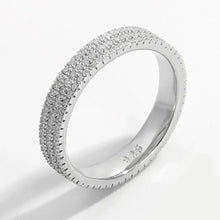 Inlaid Zircon 925 Sterling Silver Ring Rings