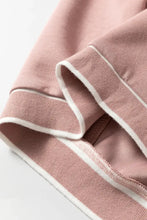 Contrast Trim V Neck Button Up Cardigan Woman Outerwear