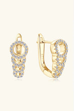 Moissanite 925 Sterling Silver Earrings Gold One Size Earrings