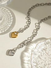 Stainless Steel Heart Chain Necklace Fashion Jewelry