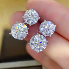 10 Carat Moissanite 925 Sterling Silver Earrings Earrings