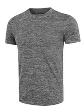 Men's Heathered Casual Round Neck T-Shirt Mens Tops