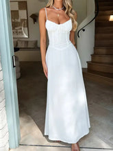 Lace-Up Solid Cami Dress Woman Casual Dress