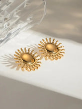 18K Gold-Plated Stainless Steel Sun Stud Earrings Earrings