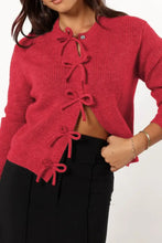 Tied Long Sleeve Cardigan Woman Outerwear