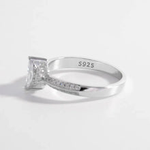 925 Sterling Silver Inlaid Zircon Ring Rings