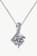Unique and Chic Moissanite Pendant Necklace Silver One Size Necklaces