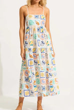 Summer Floral Print Tiered Maxi Cami Dress White Woman Maxi Dress