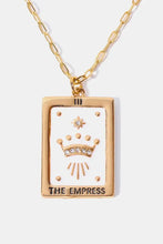 Tarot Card Pendant Copper Necklace Necklaces