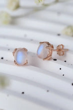 High Quality Natural Moonstone 925 Sterling Silver Stud Earrings Earrings
