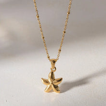 18K Gold Plated Starfish Pendant Necklace Necklaces