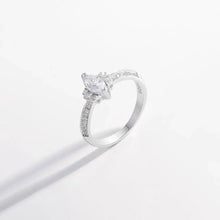 925 Sterling Silver Inlaid Zircon Ring Rings