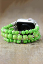 Synthetic Imperial Jasper Beaded Watchband Bracelet Green Necklaces