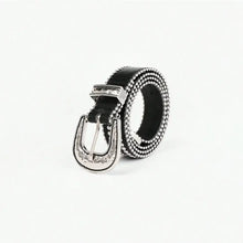 Studded Rhinestone PU Leather Belt Style A Belts