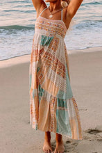 Printed Square Neck Cami Dress Casual Dresses