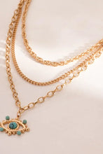 Evil Eye Design Turquoise Pendant Necklace Necklaces