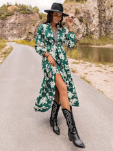 Printed Notched Neck Maxi Dress Woman Maxi Dress