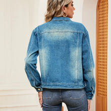Washed Denim Jacket Woman Outerwear