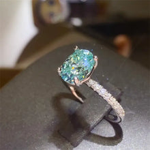 2 Carat Moissanite Zircon 925 Sterling Silver Ring Rings