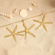 Starfish Pendant Necklace and Earrings Jewelry Set Fashion Jewelry