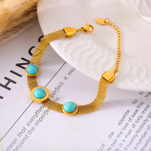 Turquoise Titanium Steel Bracelet Bracelets