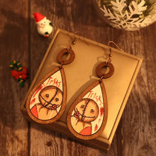 Wooden Teardrop Shape Earrings Earrings