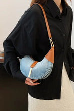 Contrast Denim Shoulder Bag Shoulder Bags