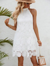 Lace Sleeveless Mini Cami Dress with Side Zip Woman Dress