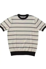 Men's Plus Size Round Neck Striped T-Shirt Mens Tops