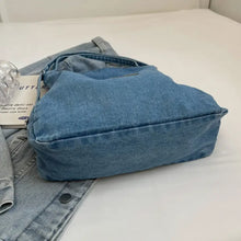Adjustable Strap Denim Shoulder Bag Shoulder Bags