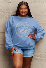 Simply Love Full Size SNOW DAY SUPPORTER Round Neck Sweatshirt Woman Sweatshirts