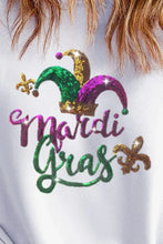 MARDI GRAS Sequin Round Neck Sweatshirt Woman Sweatshirts