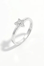 925 Sterling Silver Inland Zircon Star Ring Fine Jewelry