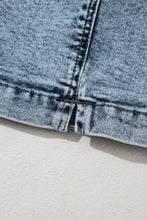 Drawstring High Waist Pocketed Denim Shorts Denim Shorts