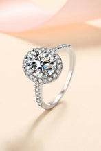 2 Carat Moissanite 925 Sterling Silver Halo Ring Rings