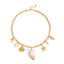 Ocean Theme Necklace and Earrings Jewelry Set Fashion Jewelry