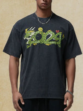 Men's Graphic Round Neck Half Sleeve T-Shirt Mens Tops