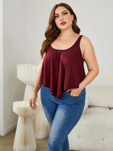 Plus Size Double-Strap Scoop Neck Cami Tanks & Camis