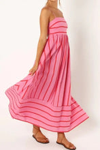 Striped Square Neck Cami Dress Woman Maxi Dress