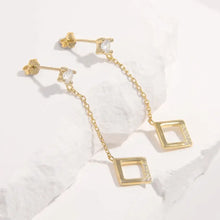 925 Sterling Silver Inlaid Zircon Earrings Earrings