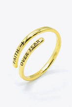 FAITH OVER FEAR Bypass Ring Rings