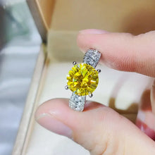 3 Carat Moissanite 925 Sterling Silver Ring Fine Jewelry