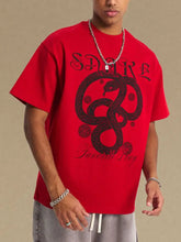 Men's Graphic Round Neck Half Sleeve T-Shirt Mens Tops