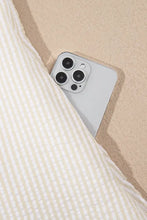 Stripe Seersucker Contrast Round Neck Puff Sleeve T Shirt Dress Woman Casual Dress