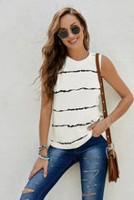 Striped Round Neck Tank Tanks & Camis