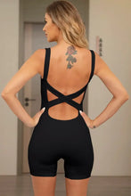 Crisscross Wide Strap Active Romper Woman Activewear