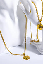 Sun Pendant Copper Necklace Necklaces