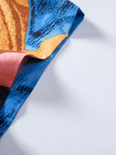 Men's Tropical Print Short Sleeve Button-Up Shirt Mens Tops